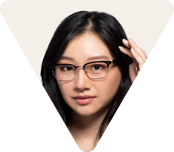 Vue smart glasses worn by a community member