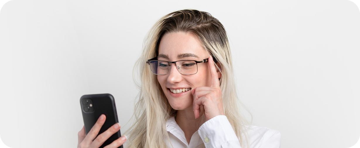 Group wearing Vue smart glasses outdoors